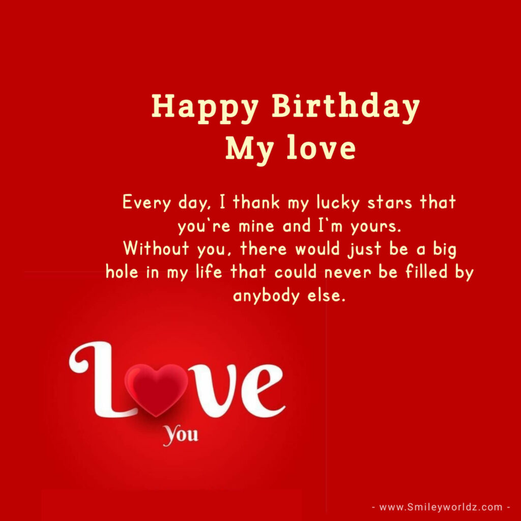 Birthday Wishes for Love