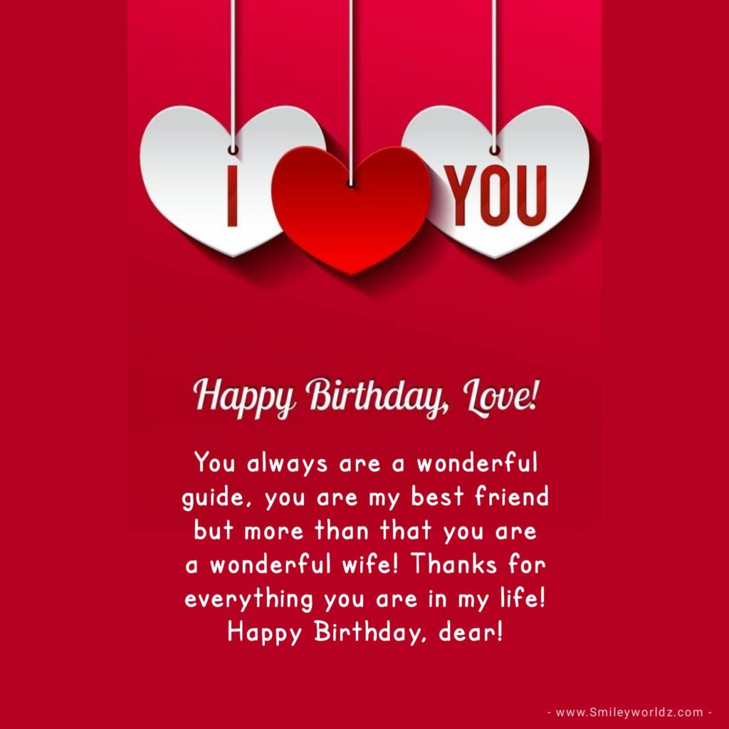 heart touching birthday wishes for wife