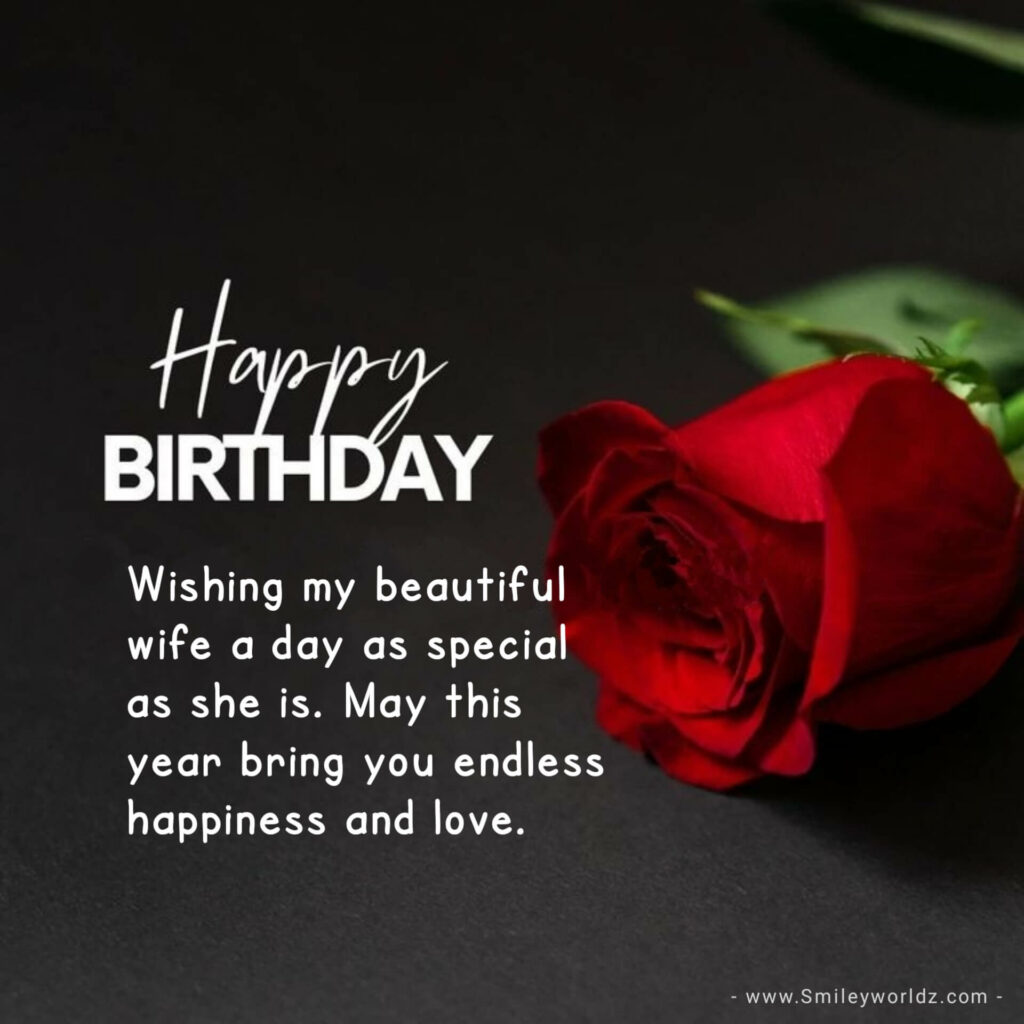 Simple Birthday Wishes for Wife